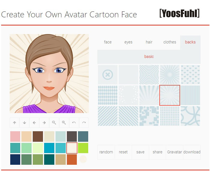 Cartoon Avatar Maker - a Web App for Create Your Own Avatar Cartoon Face